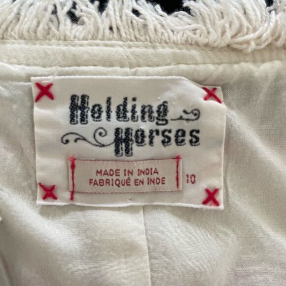 Anthropologie Holding Horses Sleeveless Fringe Shirt Dress $130 10 - Picture 7 of 10